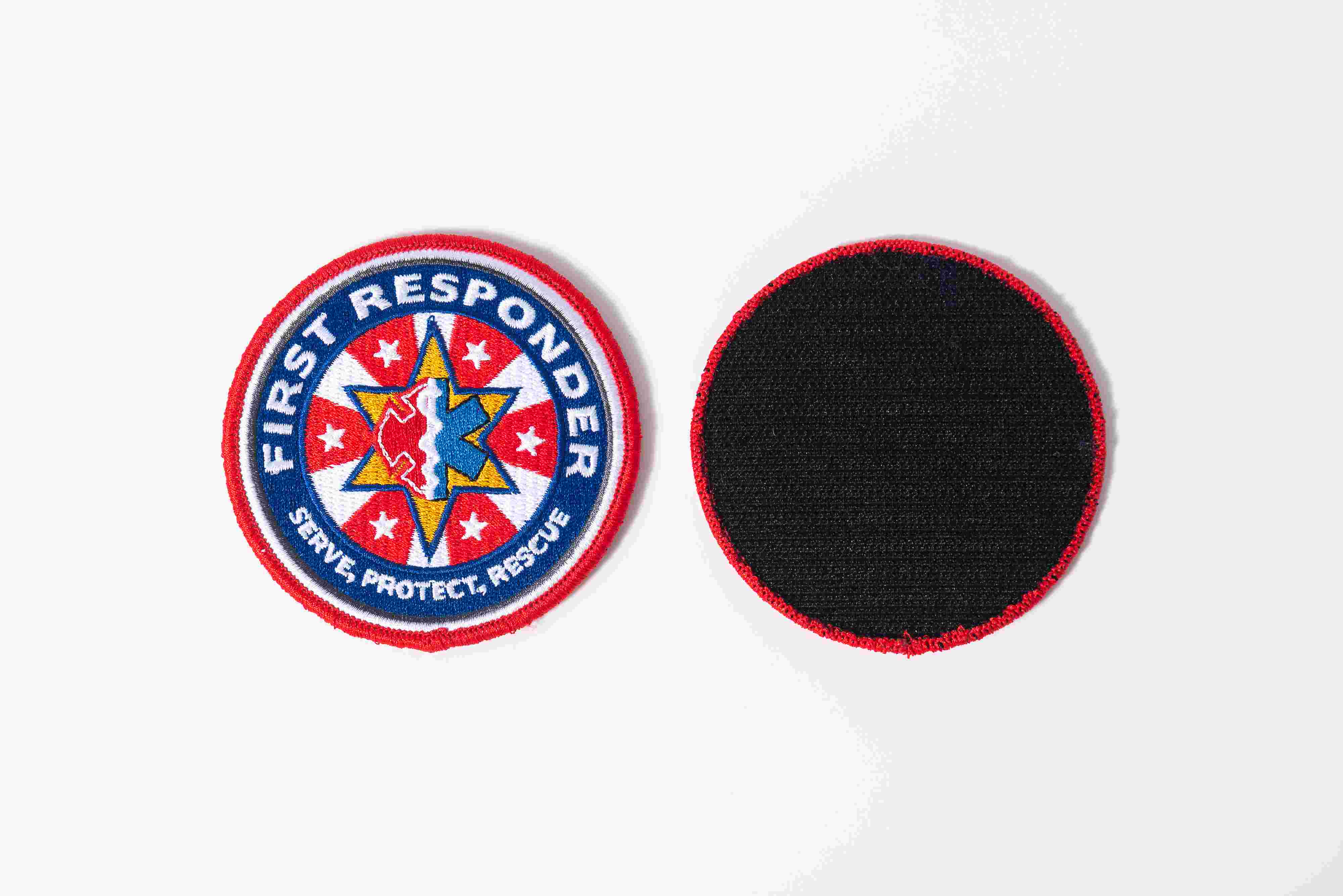 Cheap Price Customized Embroidery Badge with Velcro Backing for School Patches