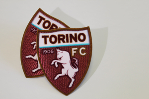Factory Wholesale Iron-on Backing Flock Patch for Football Club Badge Emblem