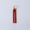 Factory Wholesale Price Customized Woven Keychain with Iron Sheet Key Chain for Club