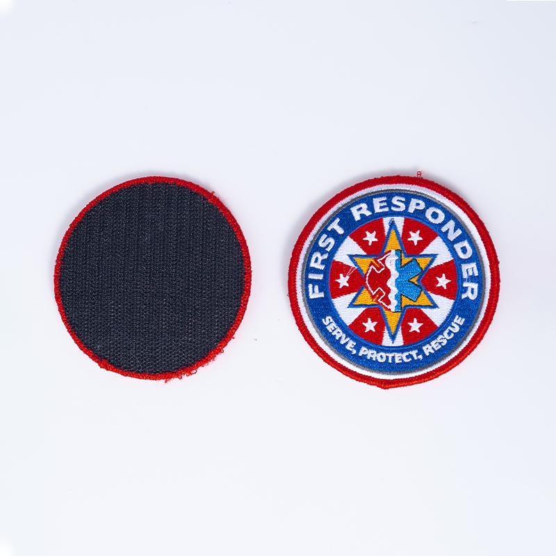 Customized Woven Patch With Merrow Border