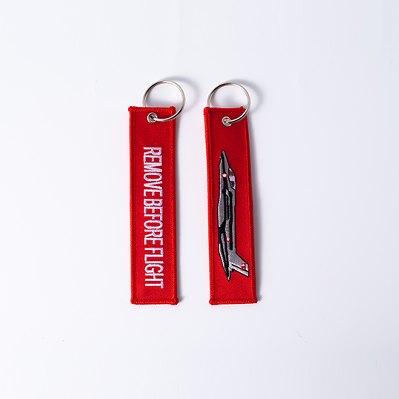 Factory Wholesale Price High Quality Embroidery Keychain