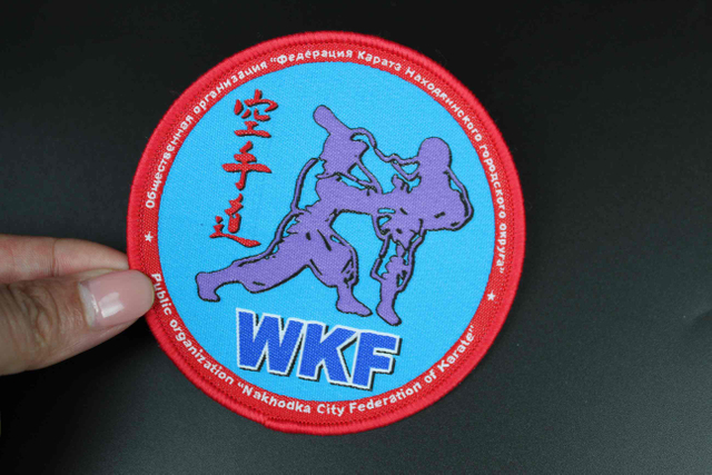 High Quality Customized Factory Price Woven Patch with Sew Backing for Clothing Badge