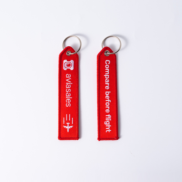 Factory Price High Quality Embroidery Keychain