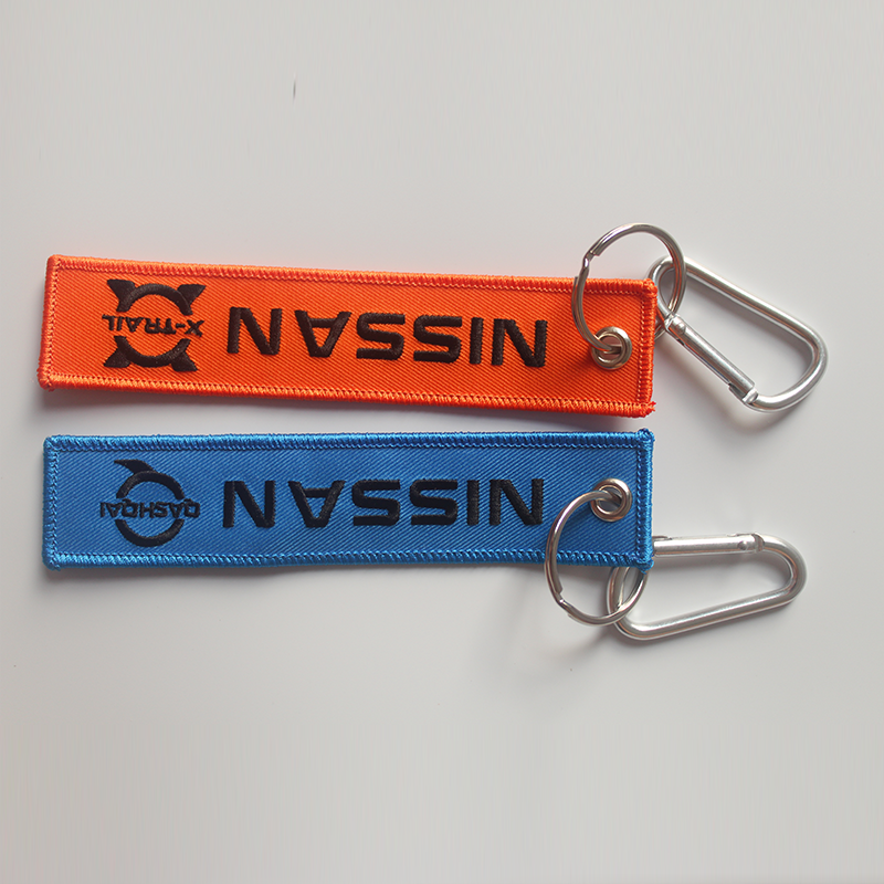 Customized High Quality Embroidery Keychain For Dongfeng Nissan